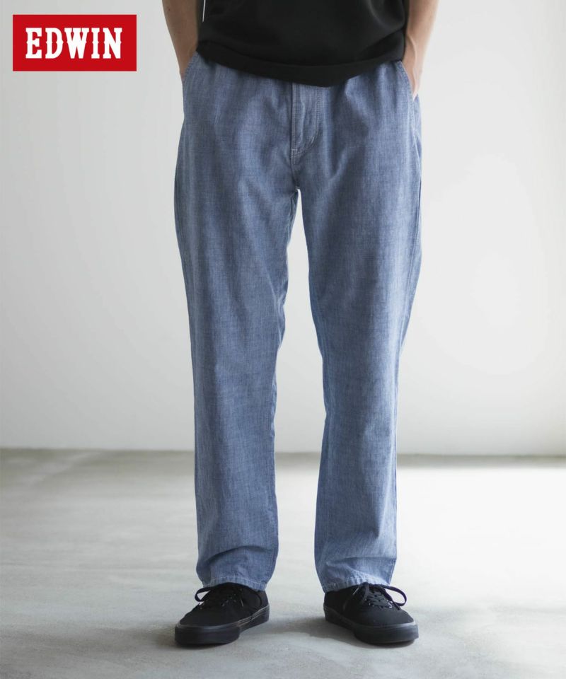 EDWIN 5ポケットデニムイージーパンツ レギュラーストレート メンズ商品画像-1