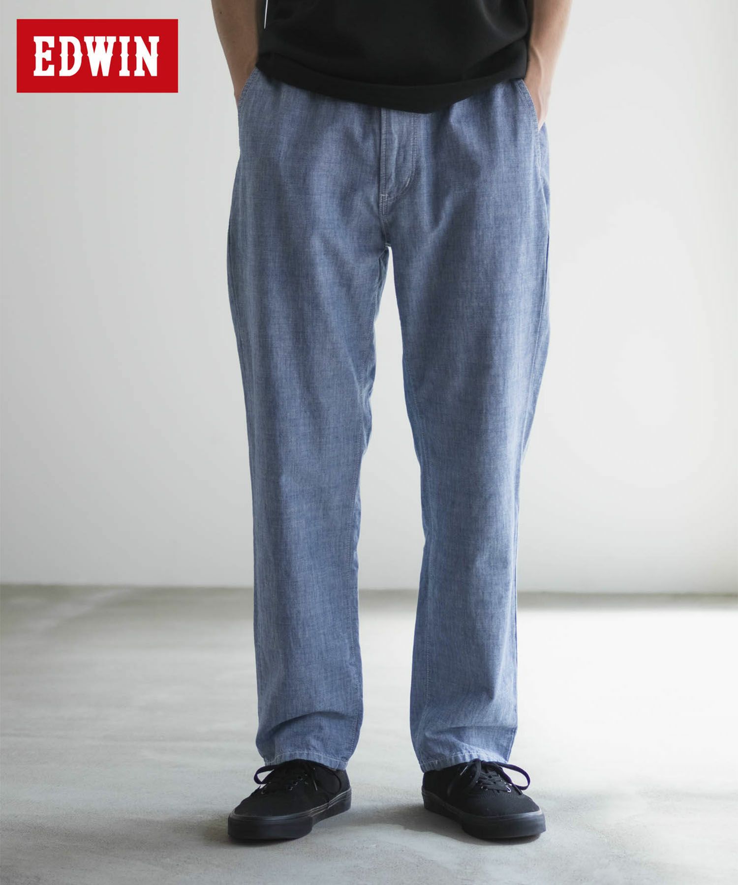 EDWIN  5ポケットデニムイージーパンツ レギュラーストレート メンズ商品サムネイル-1