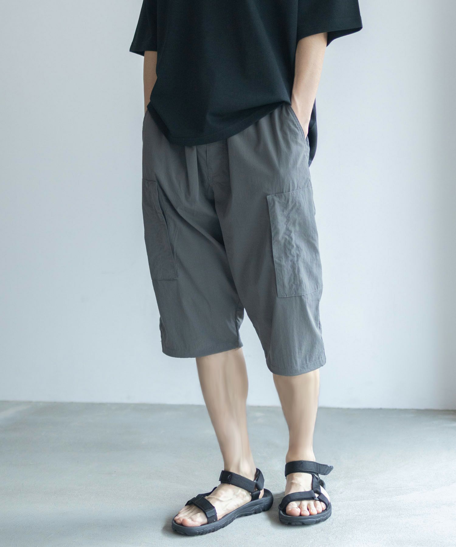 NAVY  7分丈カーゴパンツ メンズ商品画像-9