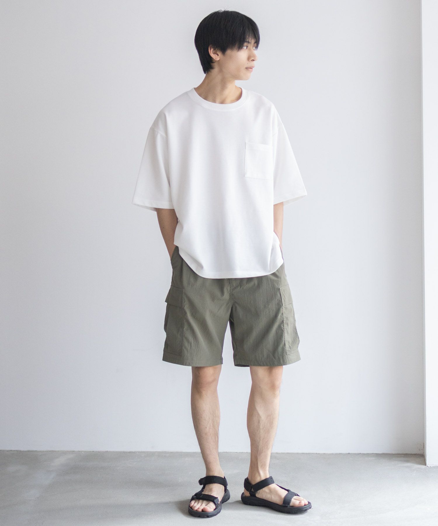 NAVY カーゴショートパンツ メンズ