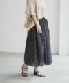 Howdy Marie  インドファブリック 綿ボイル総柄スカート レディース商品サムネイル-20