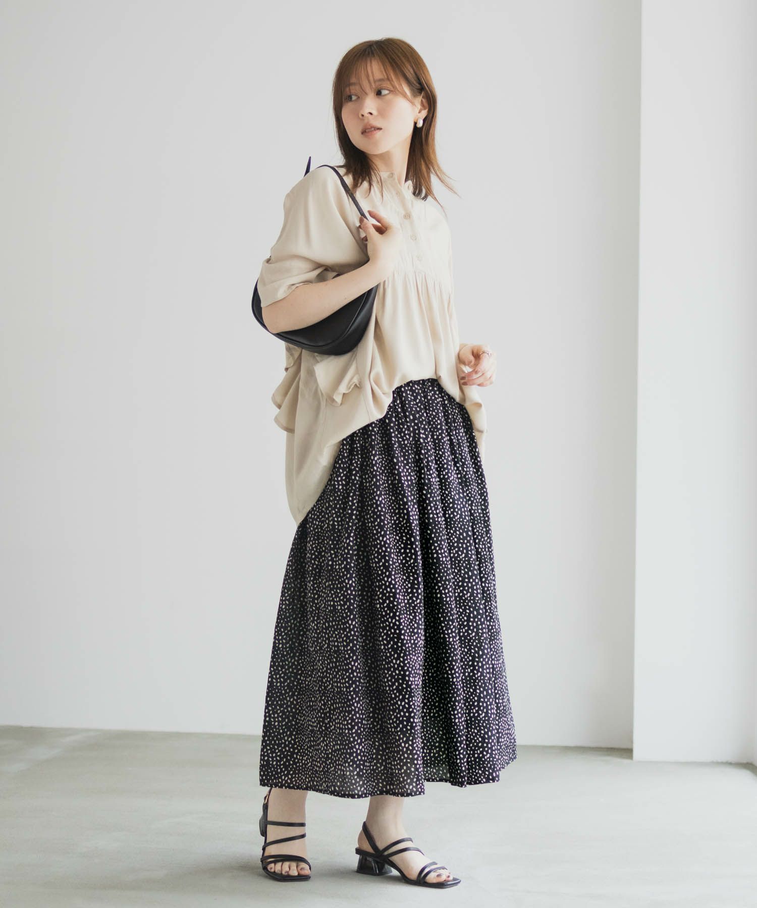 Howdy Marie  インドファブリック 綿ボイル総柄スカート レディース商品画像-22