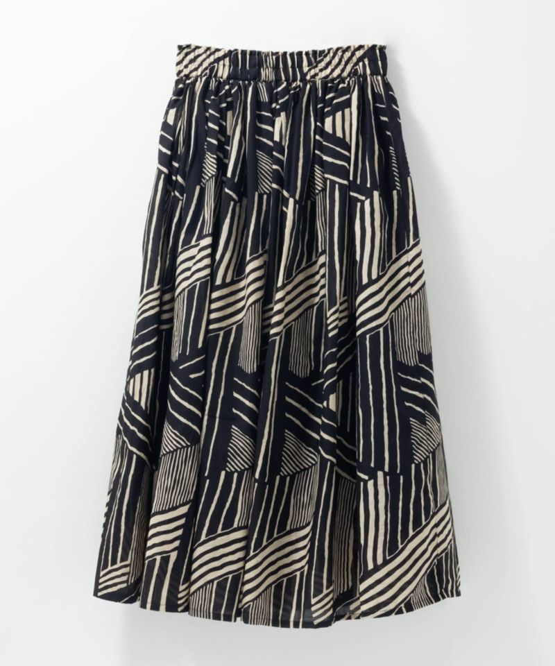 Howdy Marie  インドファブリック 綿ボイル総柄スカート レディース商品画像-27