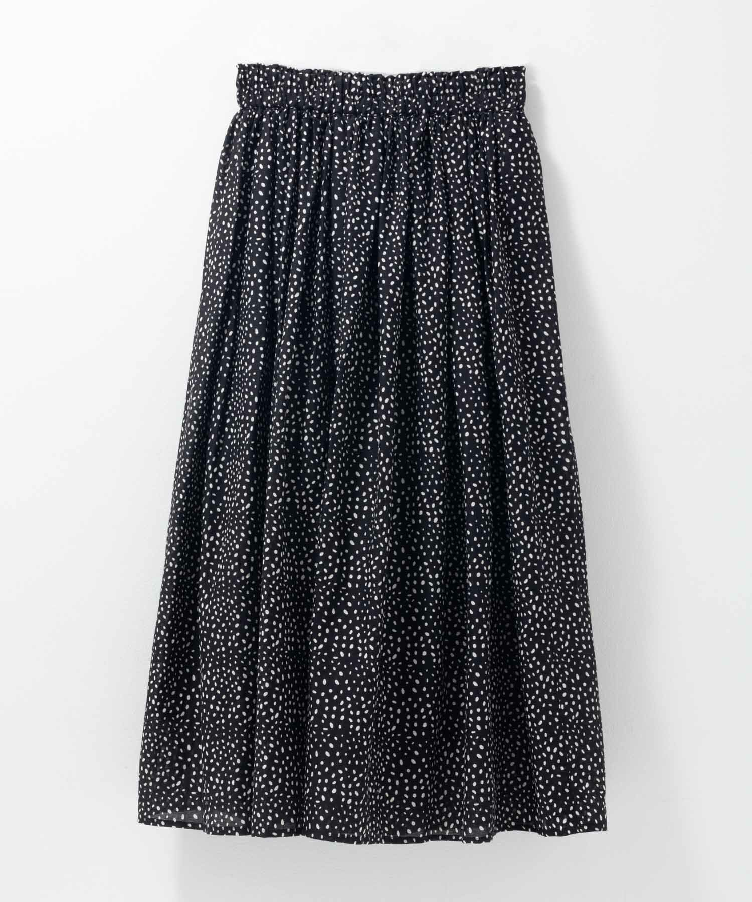 Howdy Marie インドファブリック 綿ボイル総柄スカート レディース