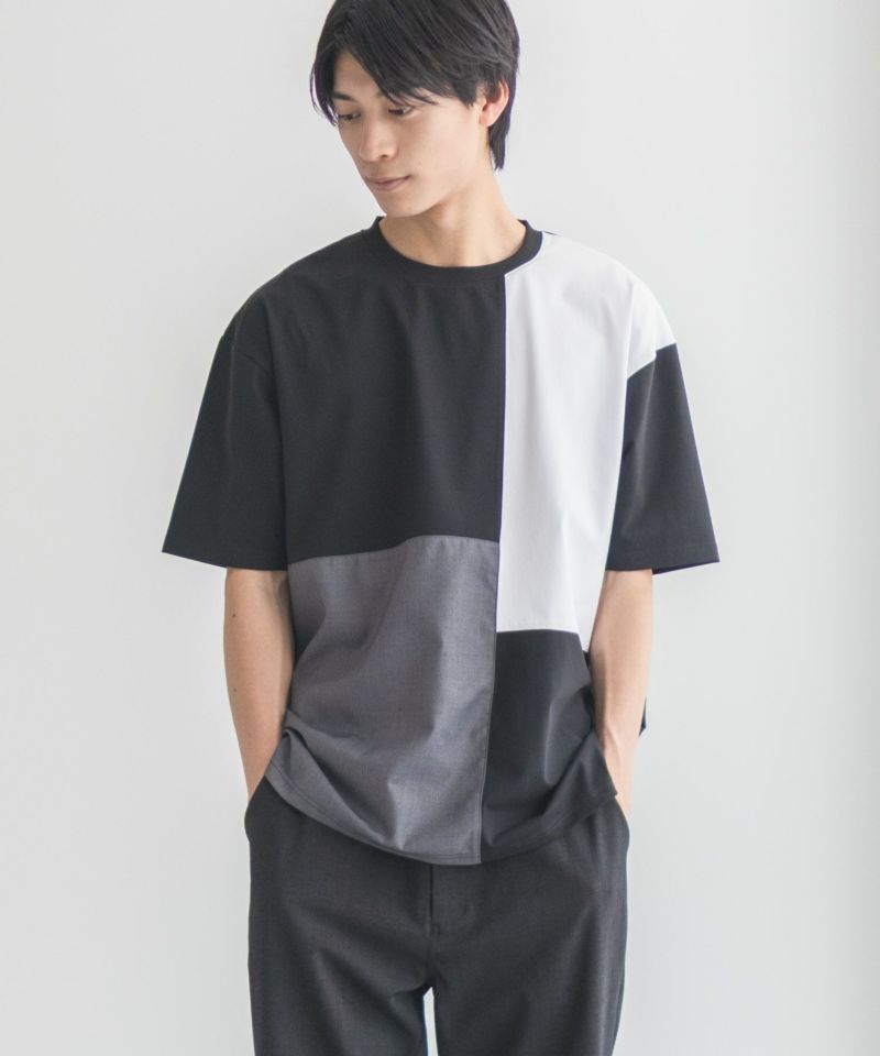 URBAN COLLECTION  AIR Smoosy 切替Tシャツ メンズ メール便 対応商品商品画像-4