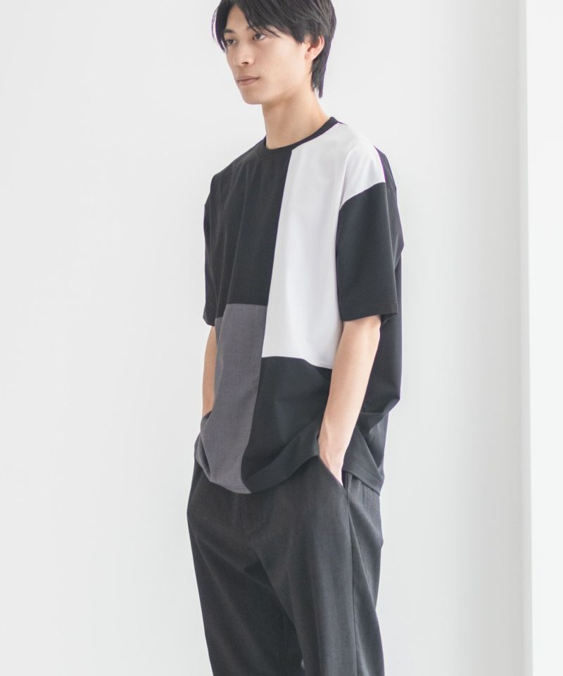 URBAN COLLECTION  AIR Smoosy 切替Tシャツ メンズ メール便 対応商品商品画像-5