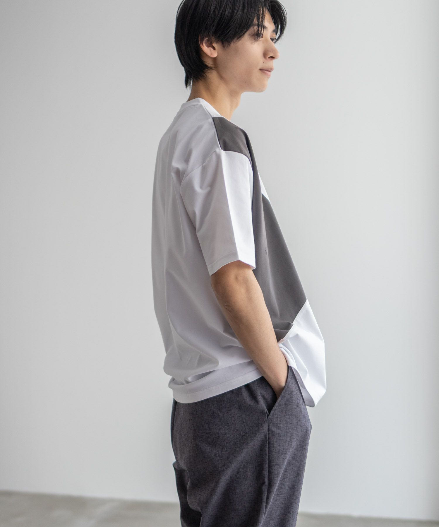 URBAN COLLECTION AIR Smoosy 切替Tシャツ メンズ ネコポス 対応商品