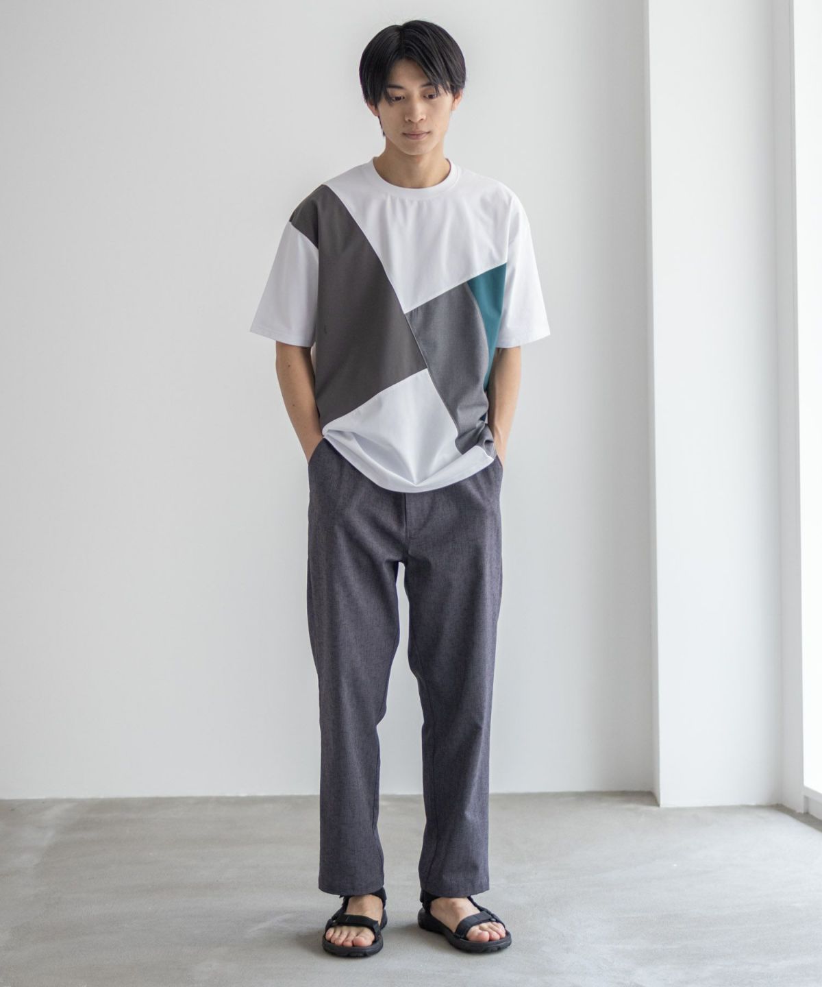 URBAN COLLECTION AIR Smoosy 切替Tシャツ メンズ ネコポス 対応商品