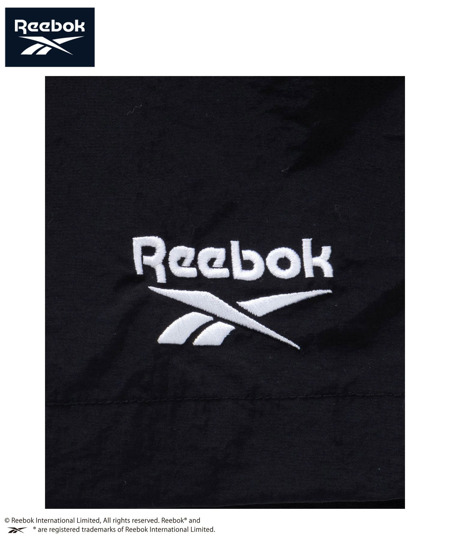 Reebok ナイロンパイピングショートパンツ メンズ