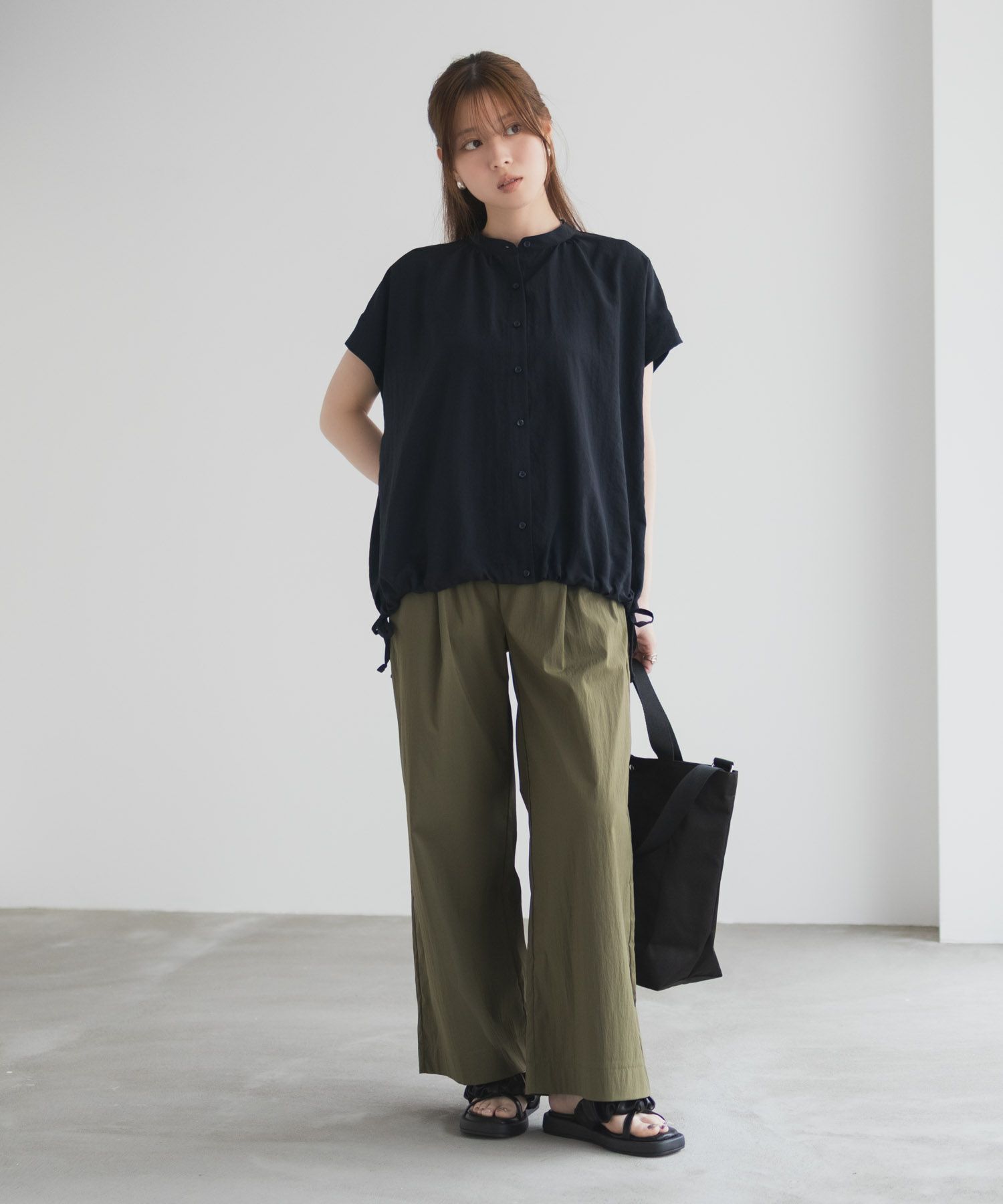 HusHusH  バンドカラーブラウス レディース商品画像-10