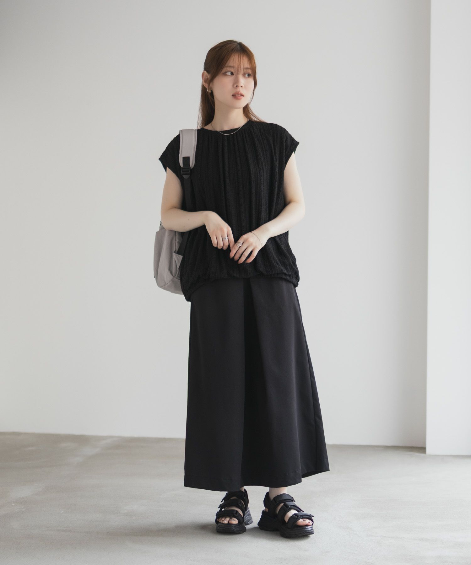 HusHusH レースバルーンフレンチTシャツ レディース メール便 対応商品商品サムネイル-14