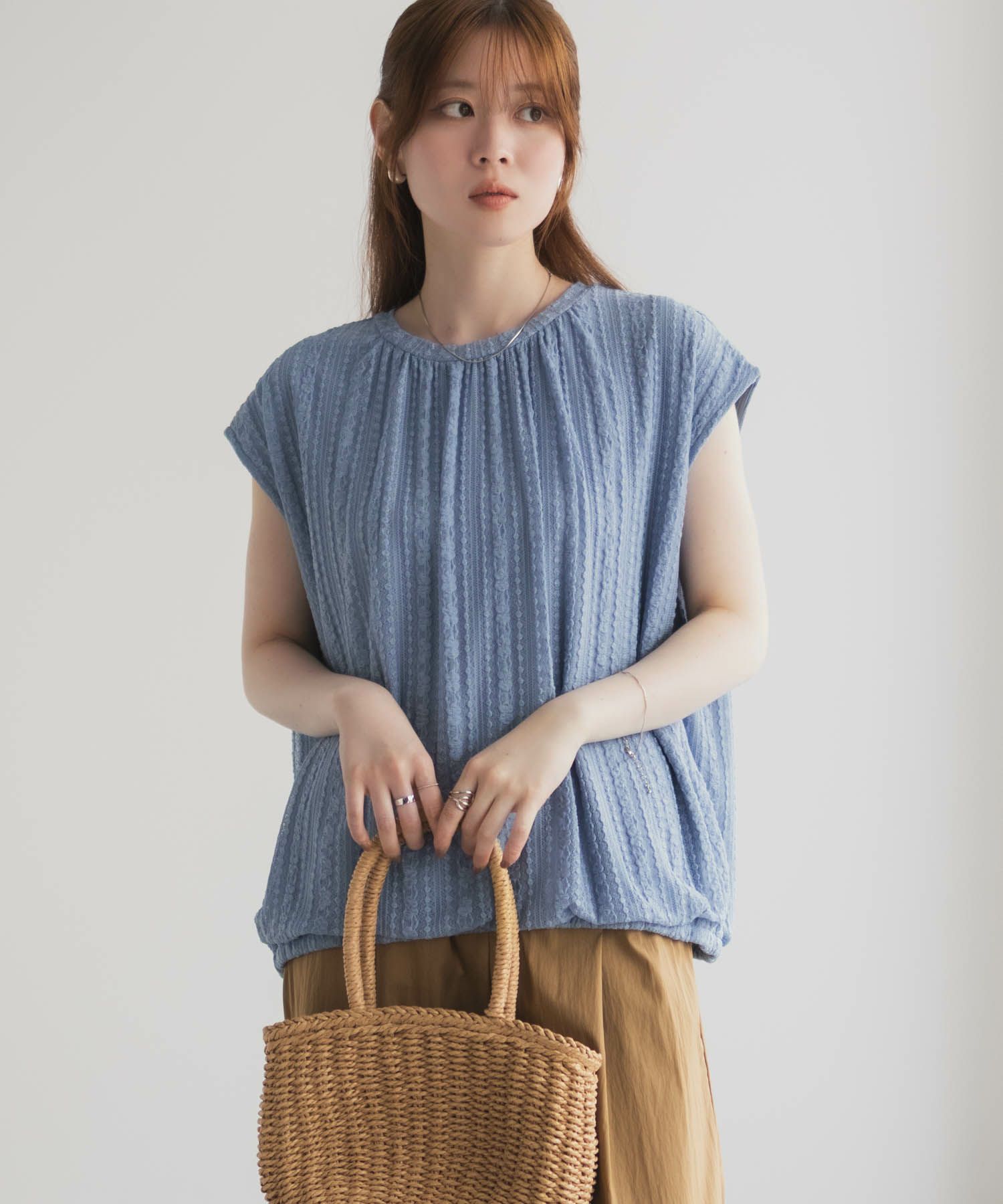 HusHusH レースバルーンフレンチTシャツ レディース ネコポス 対応商品