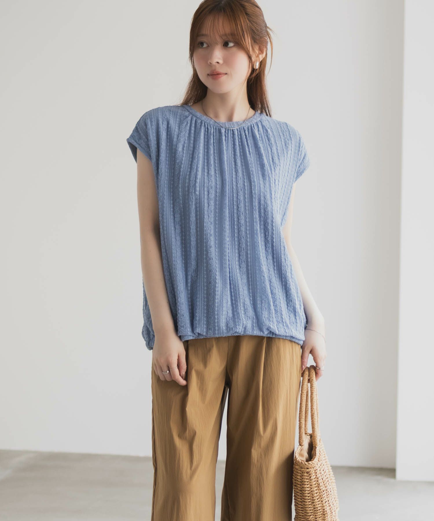 HusHusH  レースバルーンフレンチTシャツ レディース メール便 対応商品商品画像-18