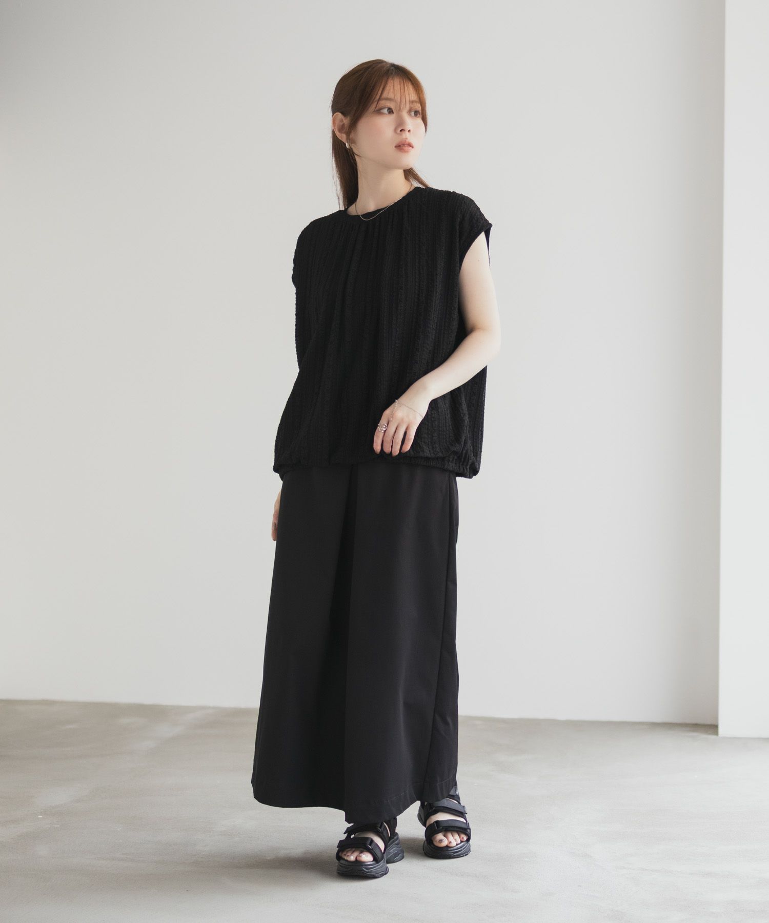 HusHusH レースバルーンフレンチTシャツ レディース ネコポス 対応商品