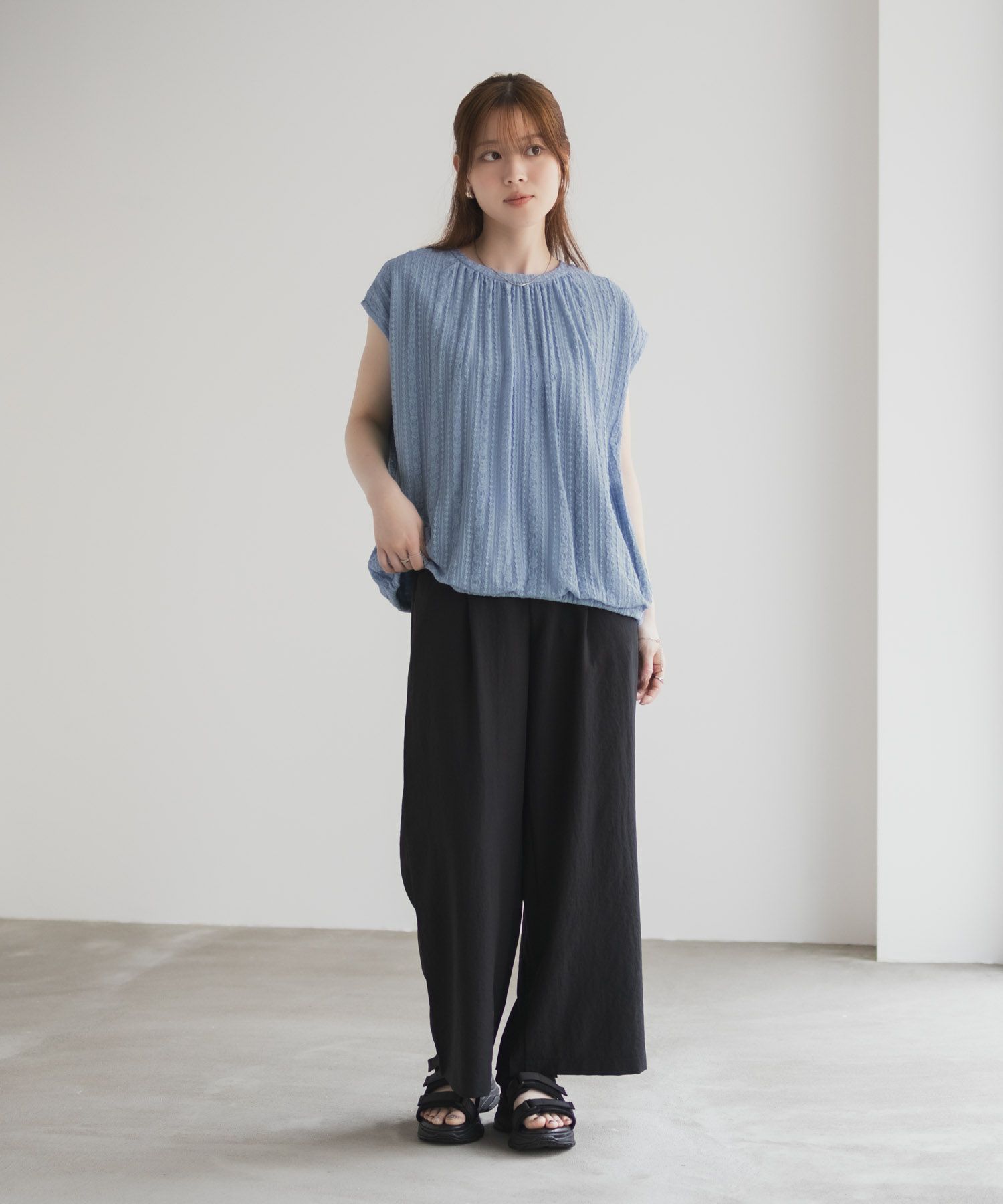 HusHusH レースバルーンフレンチTシャツ レディース ネコポス 対応商品