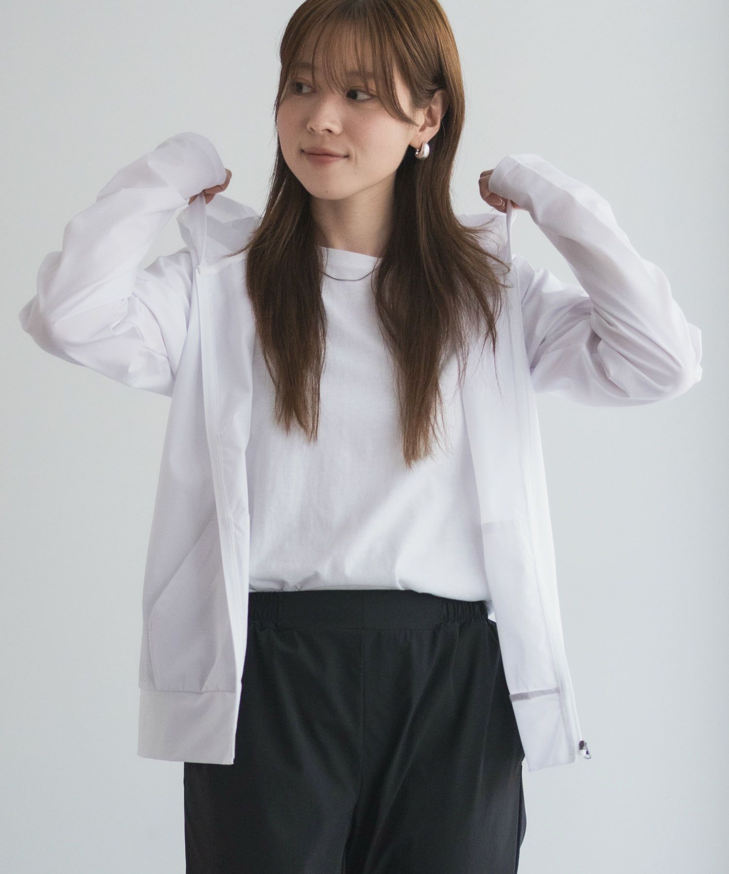 nAvy ラッシュガード ジップパーカー レディース