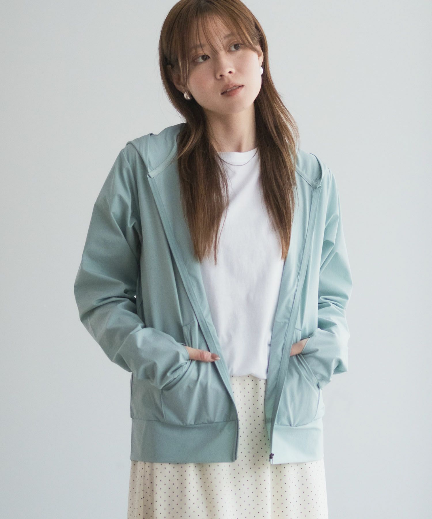 nAvy ラッシュガード ジップパーカー レディース