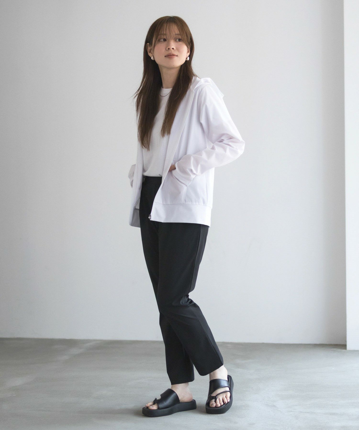 nAvy ラッシュガード ジップパーカー レディース