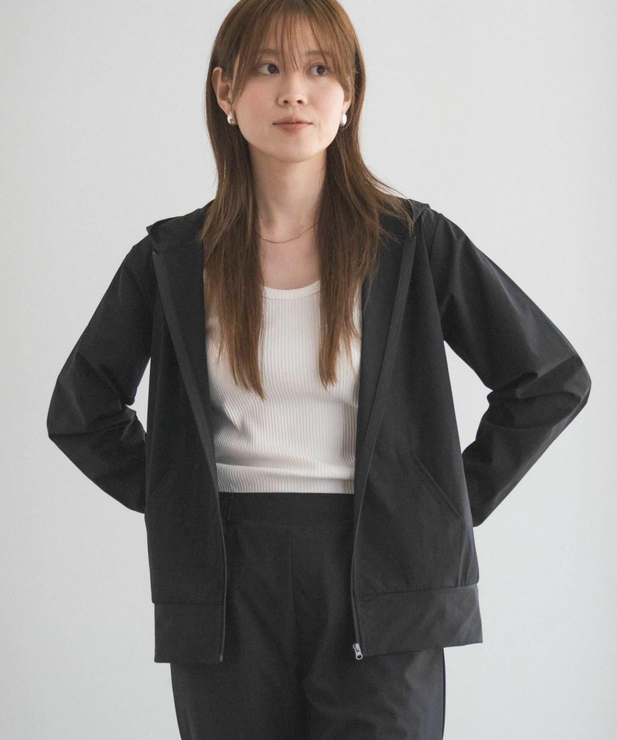 nAvy ラッシュガード ジップパーカー レディース