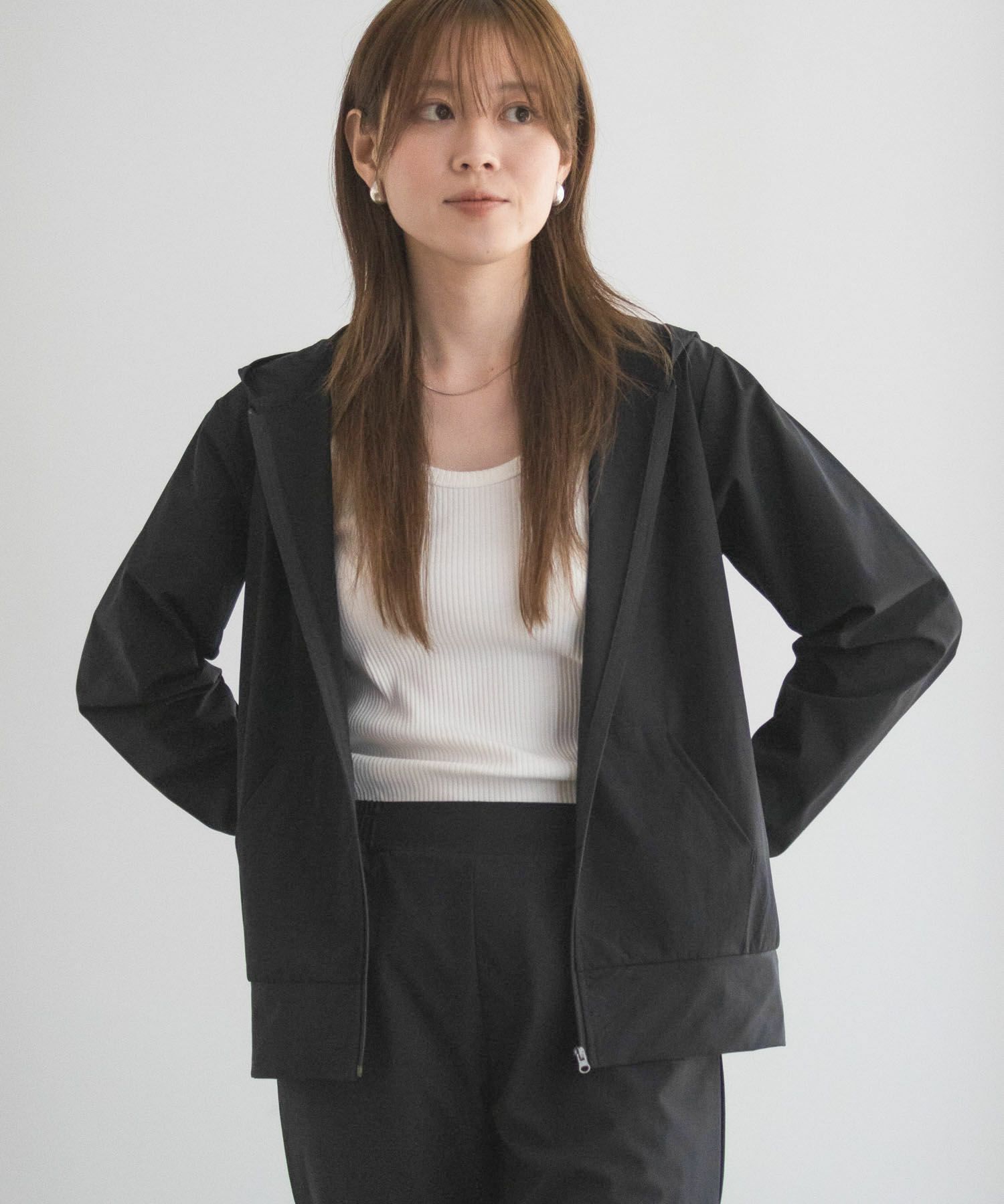 nAvy ラッシュガード ジップパーカー レディース