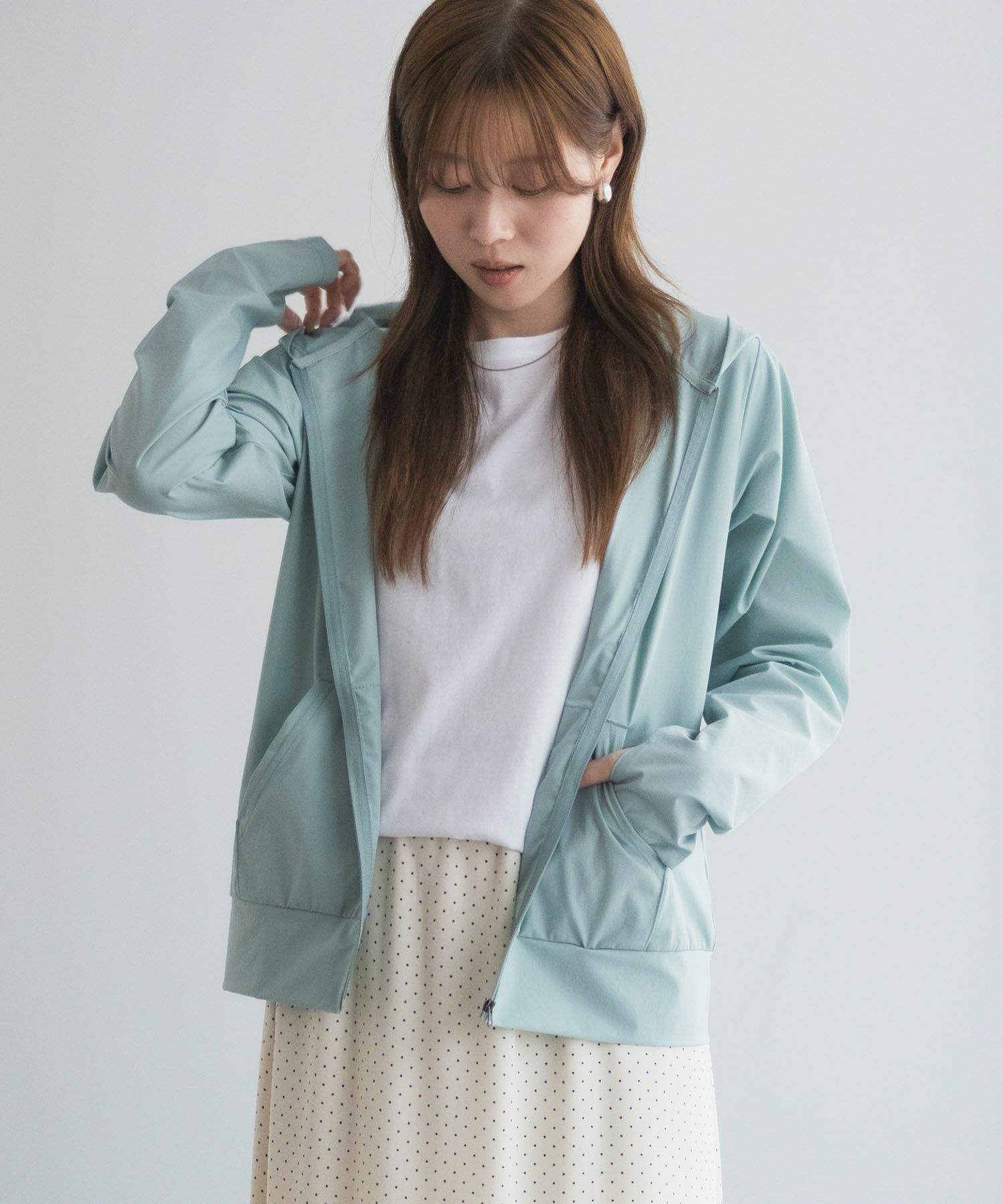 nAvy ラッシュガード ジップパーカー レディース