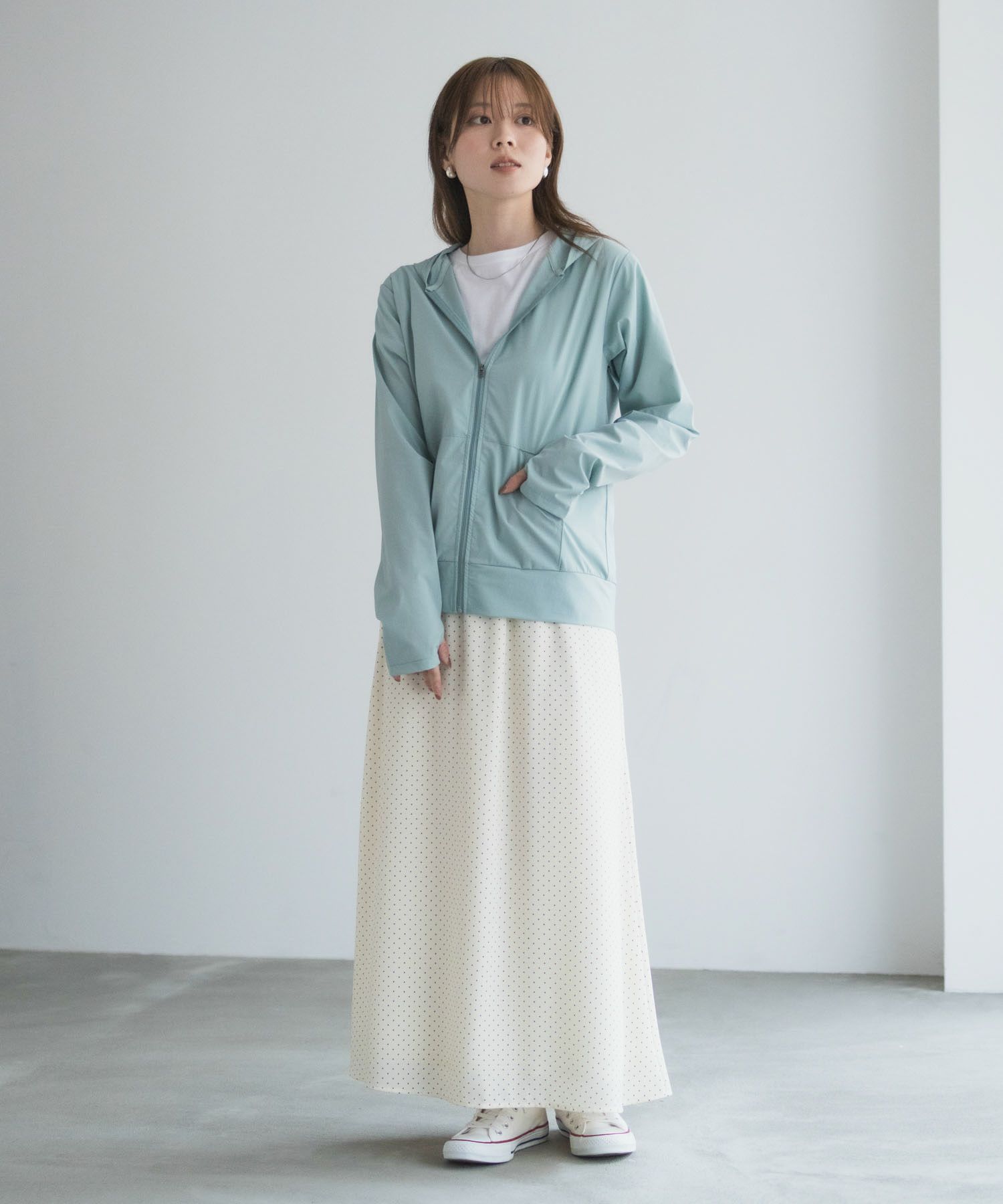 nAvy ラッシュガード ジップパーカー レディース