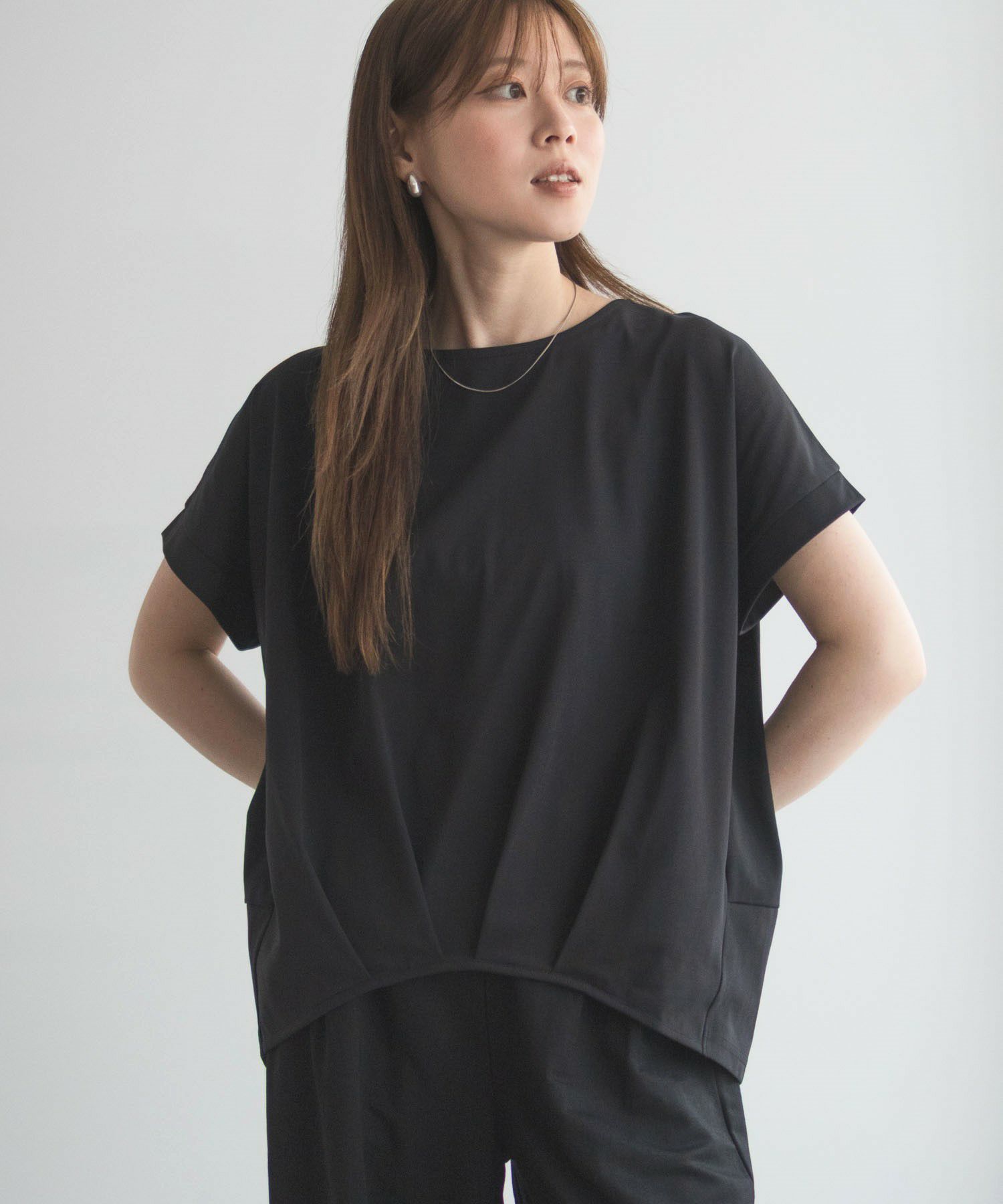 nAvy SARARI 裾タックプルオーバー レディース ネコポス 対応商品