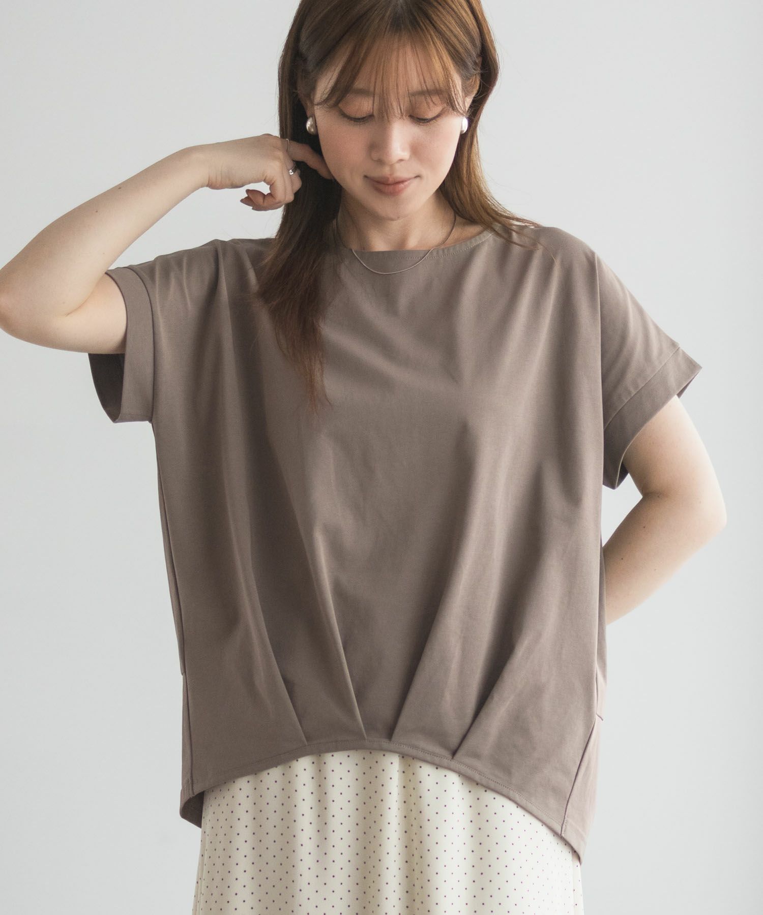 nAvy SARARI 裾タックプルオーバー レディース ネコポス 対応商品