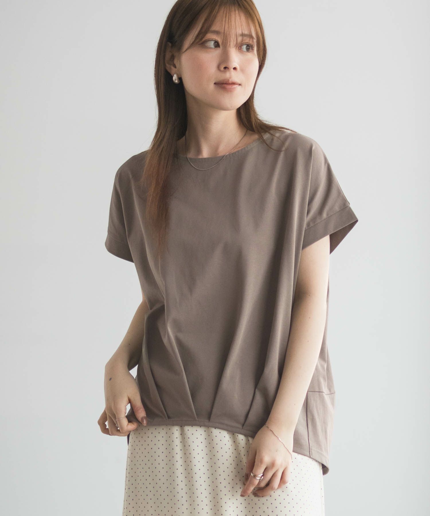 nAvy SARARI 裾タックプルオーバー レディース ネコポス 対応商品