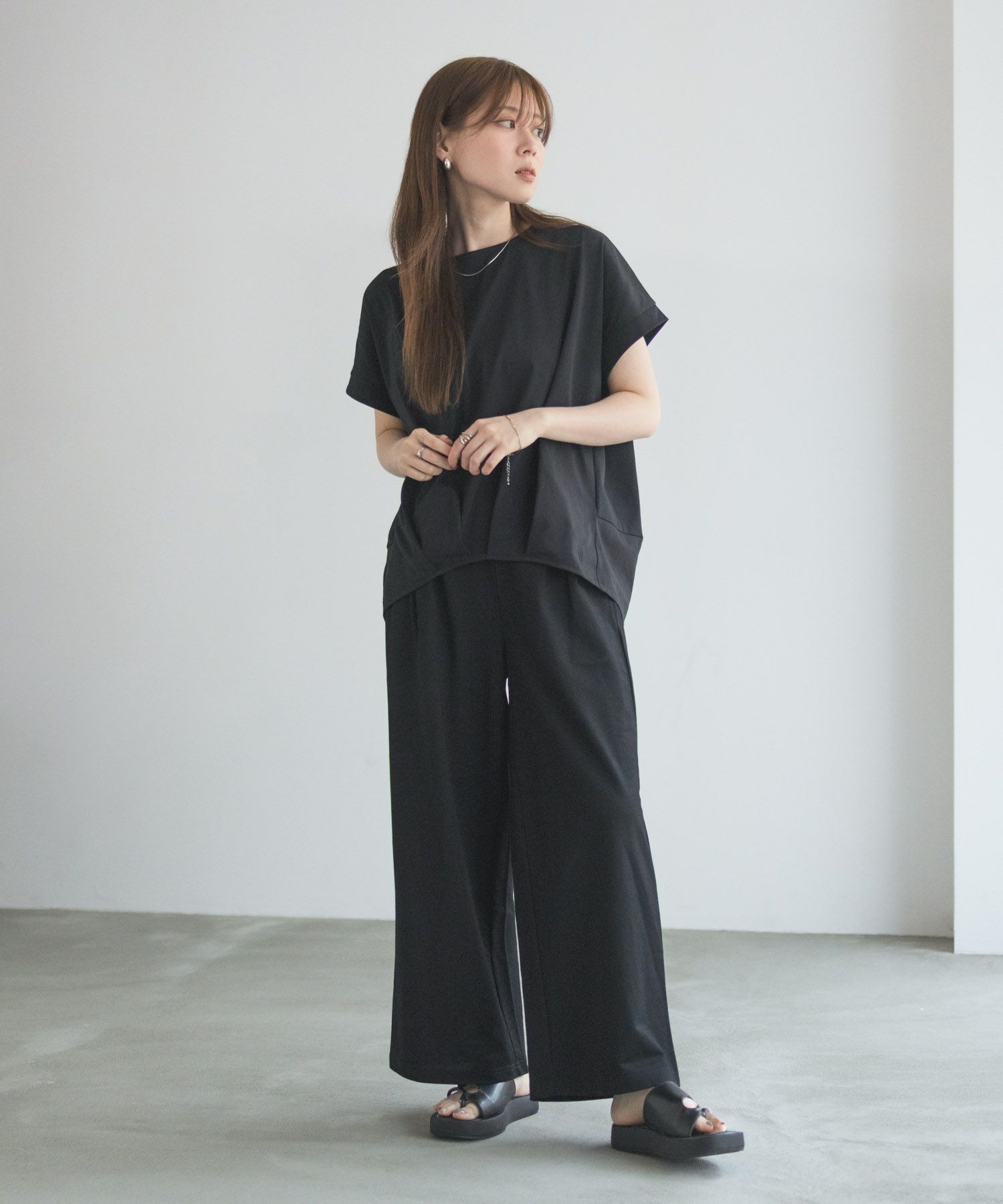 nAvy SARARI 裾タックプルオーバー レディース ネコポス 対応商品