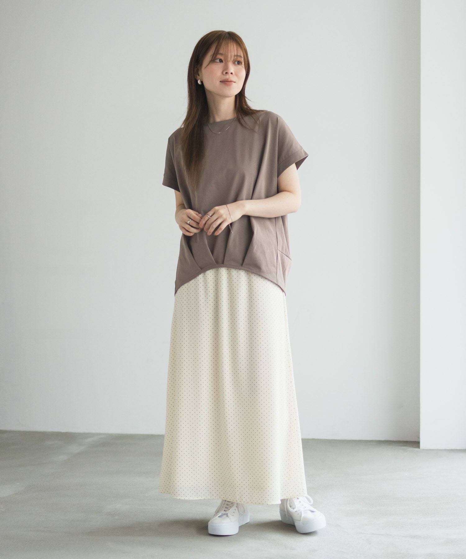 nAvy SARARI 裾タックプルオーバー レディース ネコポス 対応商品