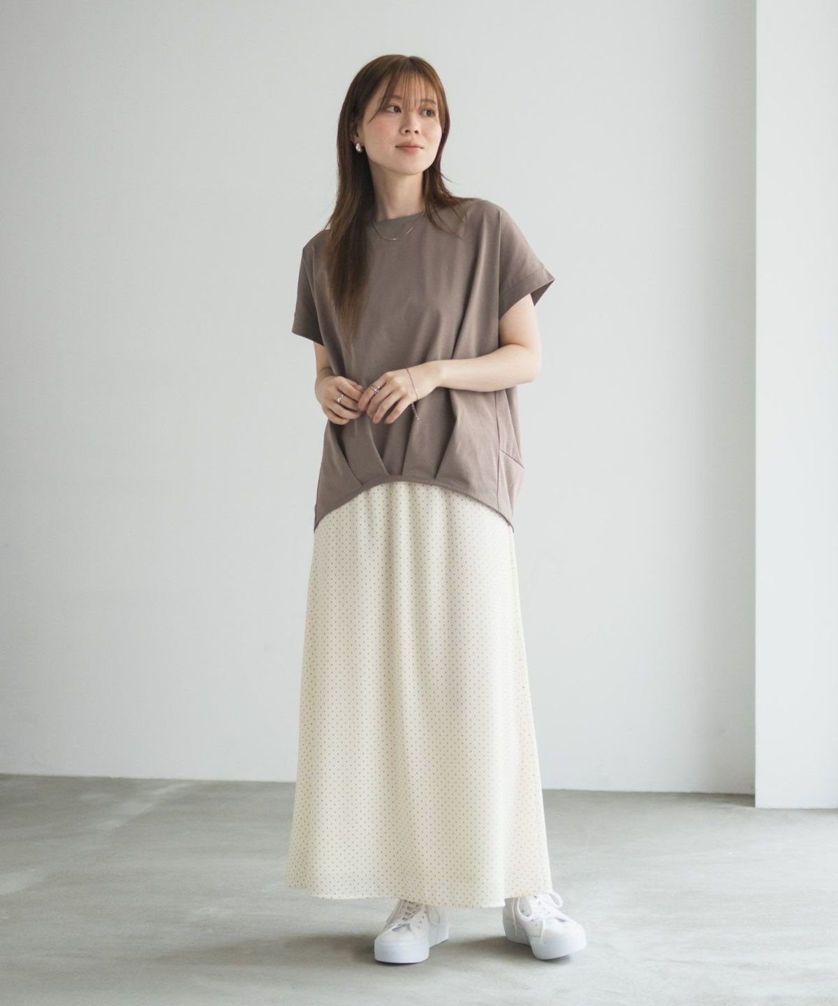 nAvy SARARI 裾タックプルオーバー レディース ネコポス 対応商品