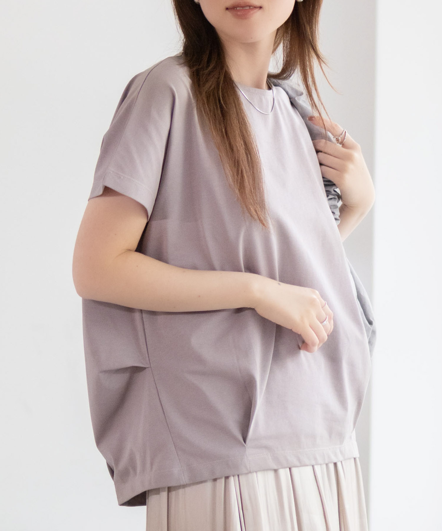 nAvy  SARARI 裾切替プルオーバー レディース メール便 対応商品商品画像-3