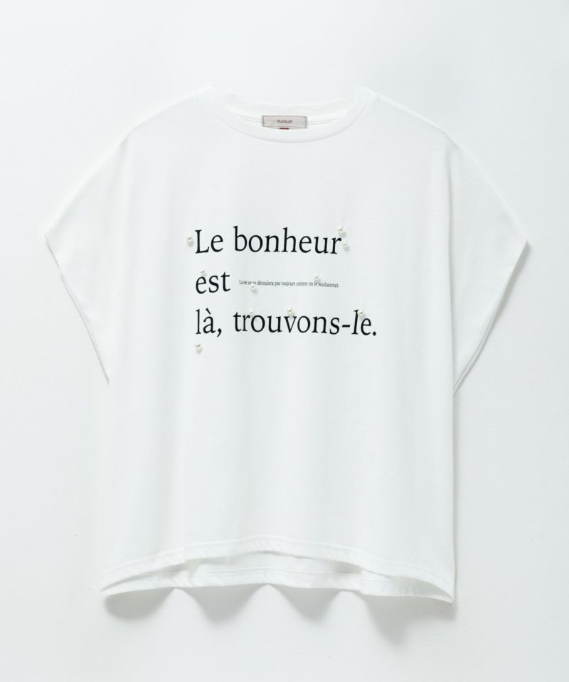 HusHusH  パール使いプリントドルマンTシャツ レディース メール便 対応商品商品画像-24