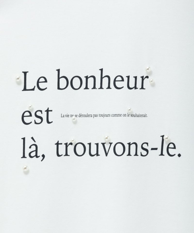 HusHusH パール使いプリントドルマンTシャツ レディース メール便 対応商品商品画像-30