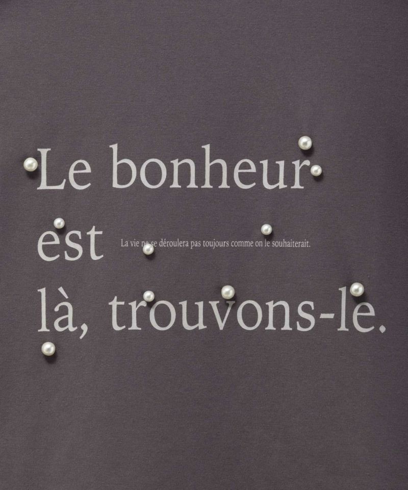 HusHusH パール使いプリントドルマンTシャツ レディース メール便 対応商品商品画像-32