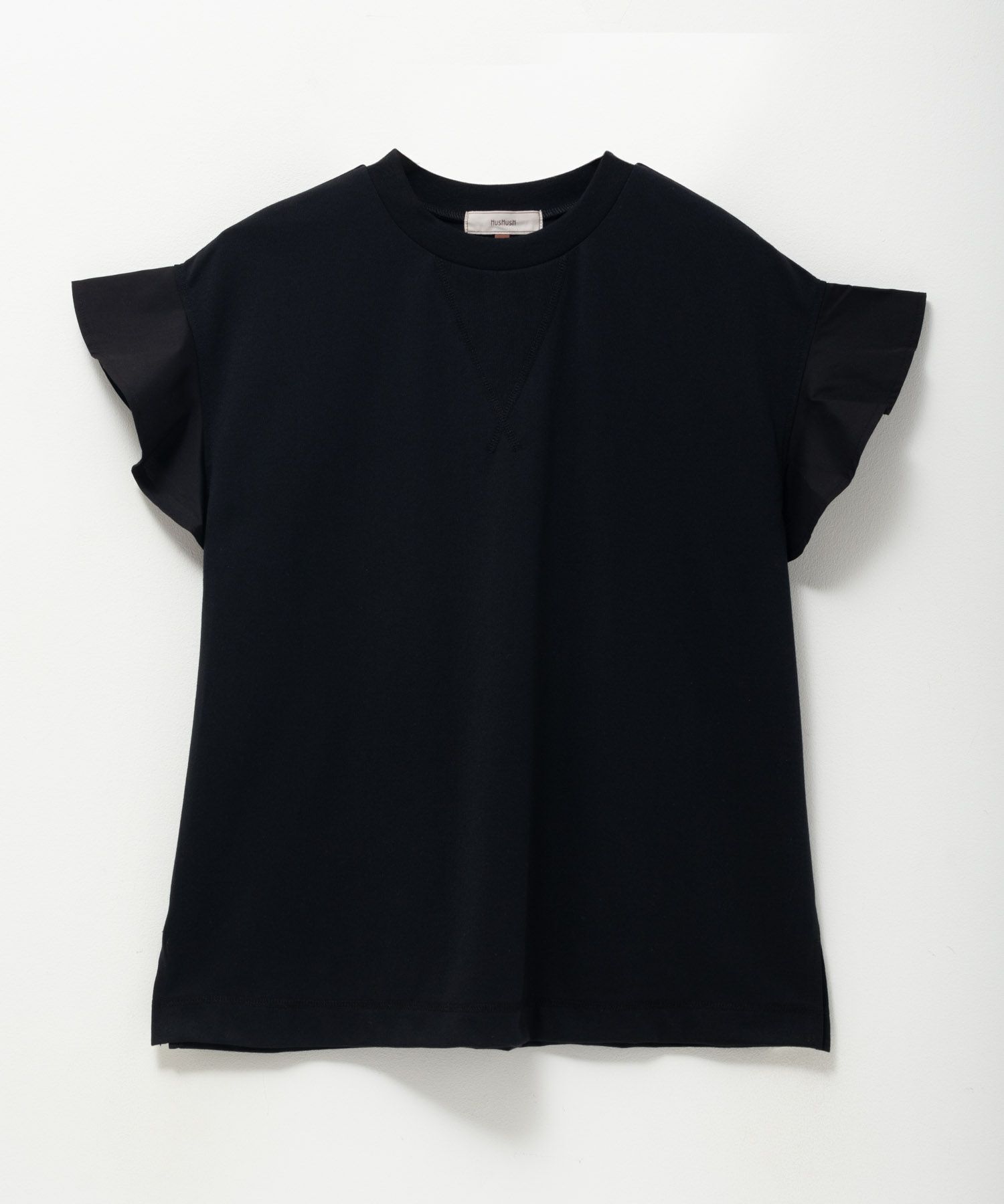 HusHusH 布帛フリルTシャツ レディース メール便 対応商品商品画像-18