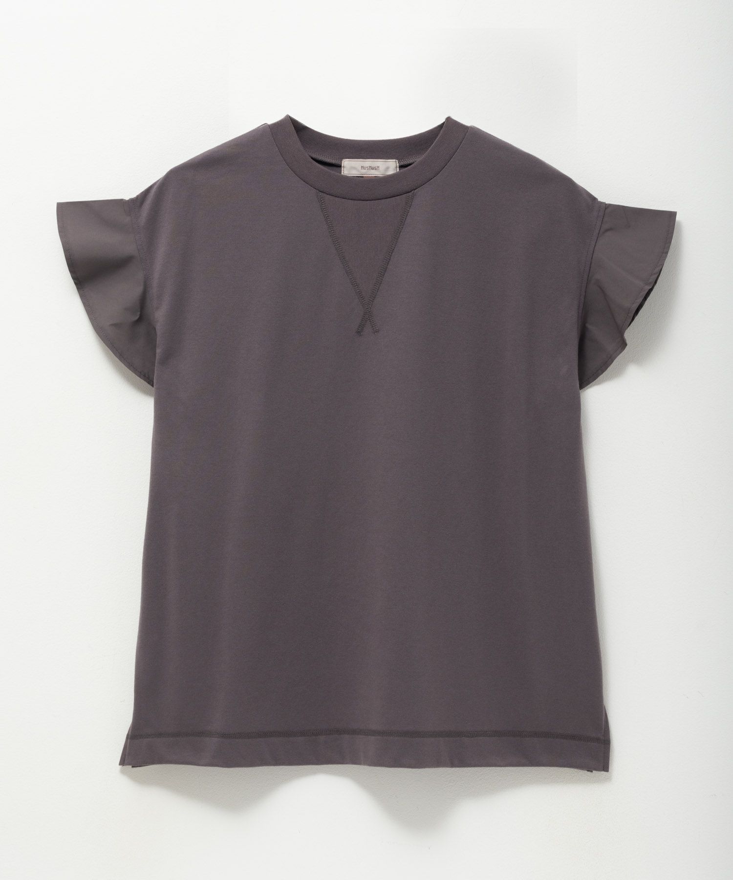 HusHusH 布帛フリルTシャツ レディース メール便 対応商品商品画像-20