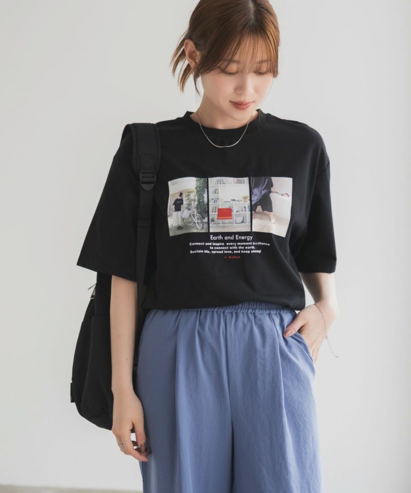 HusHusH  フォトプリントTシャツ レディース メール便 対応商品商品画像-2