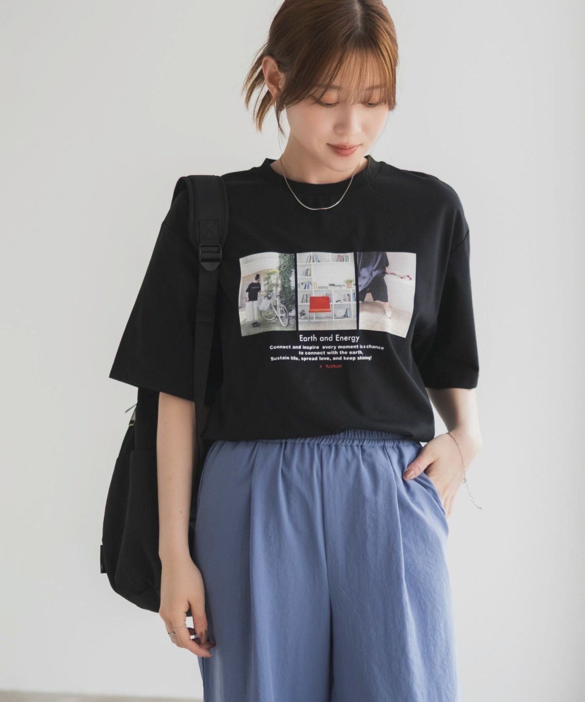 HusHusH フォトプリントTシャツ レディース ネコポス 対応商品