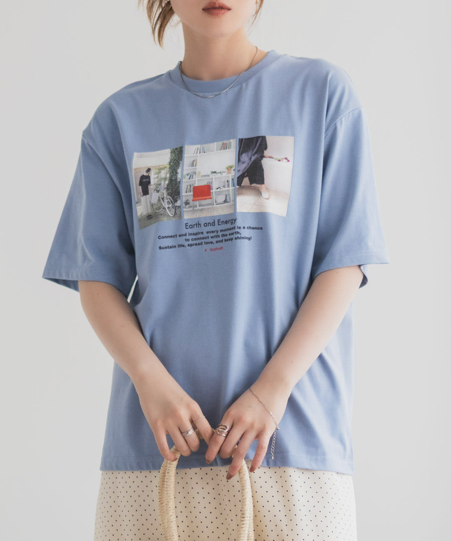HusHusH  フォトプリントTシャツ レディース メール便 対応商品商品画像-3