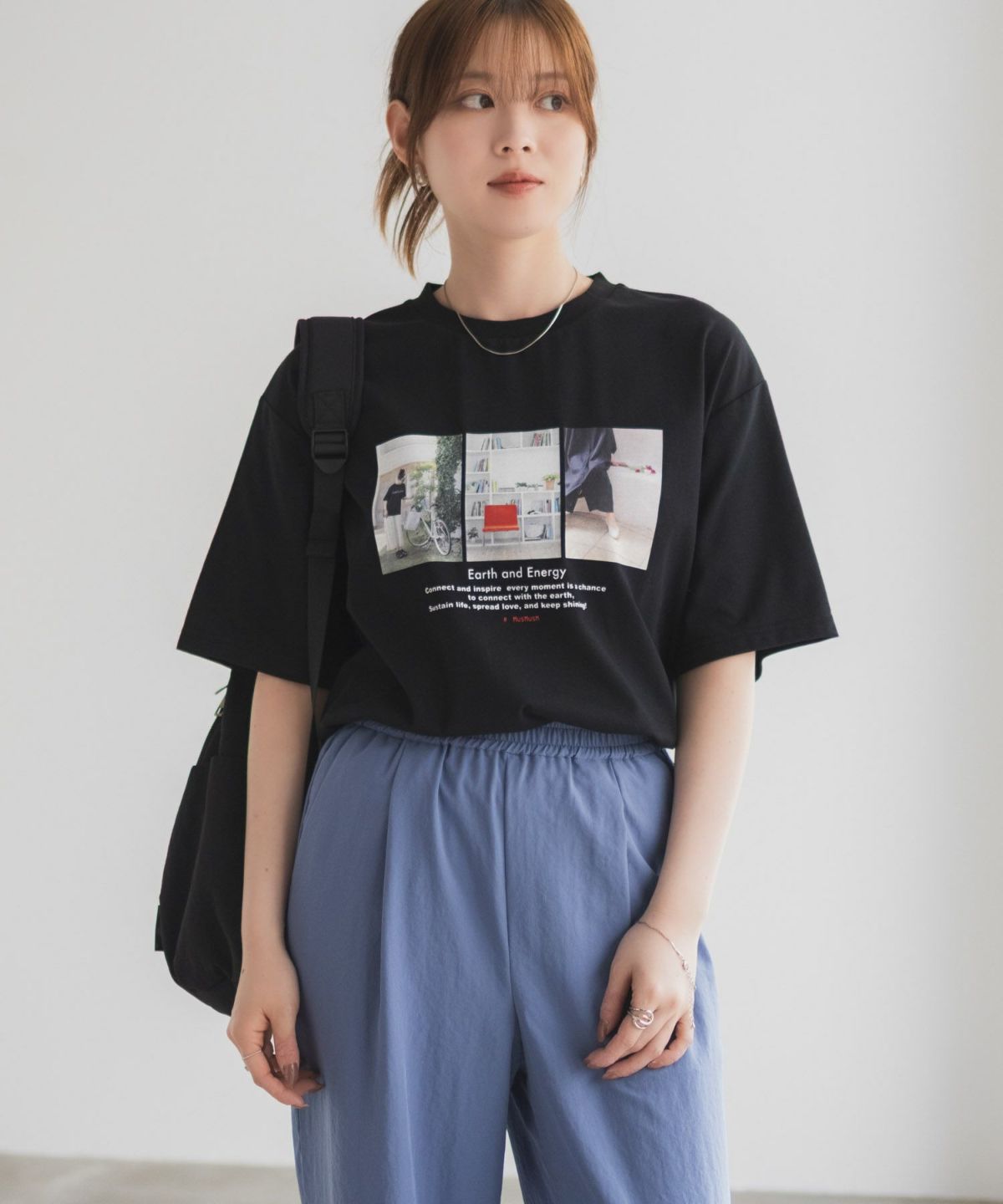 HusHusH フォトプリントTシャツ レディース ネコポス 対応商品