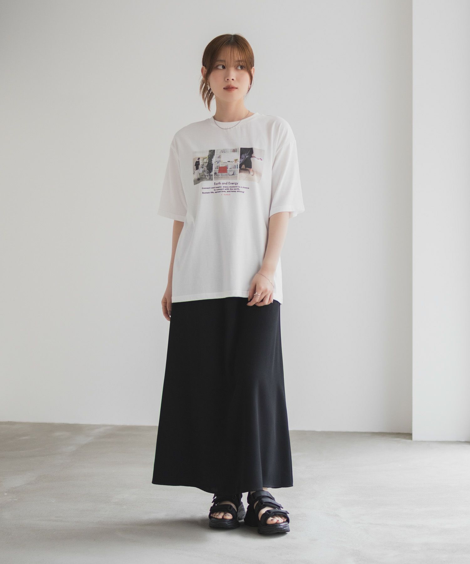 HusHusH フォトプリントTシャツ レディース ネコポス 対応商品