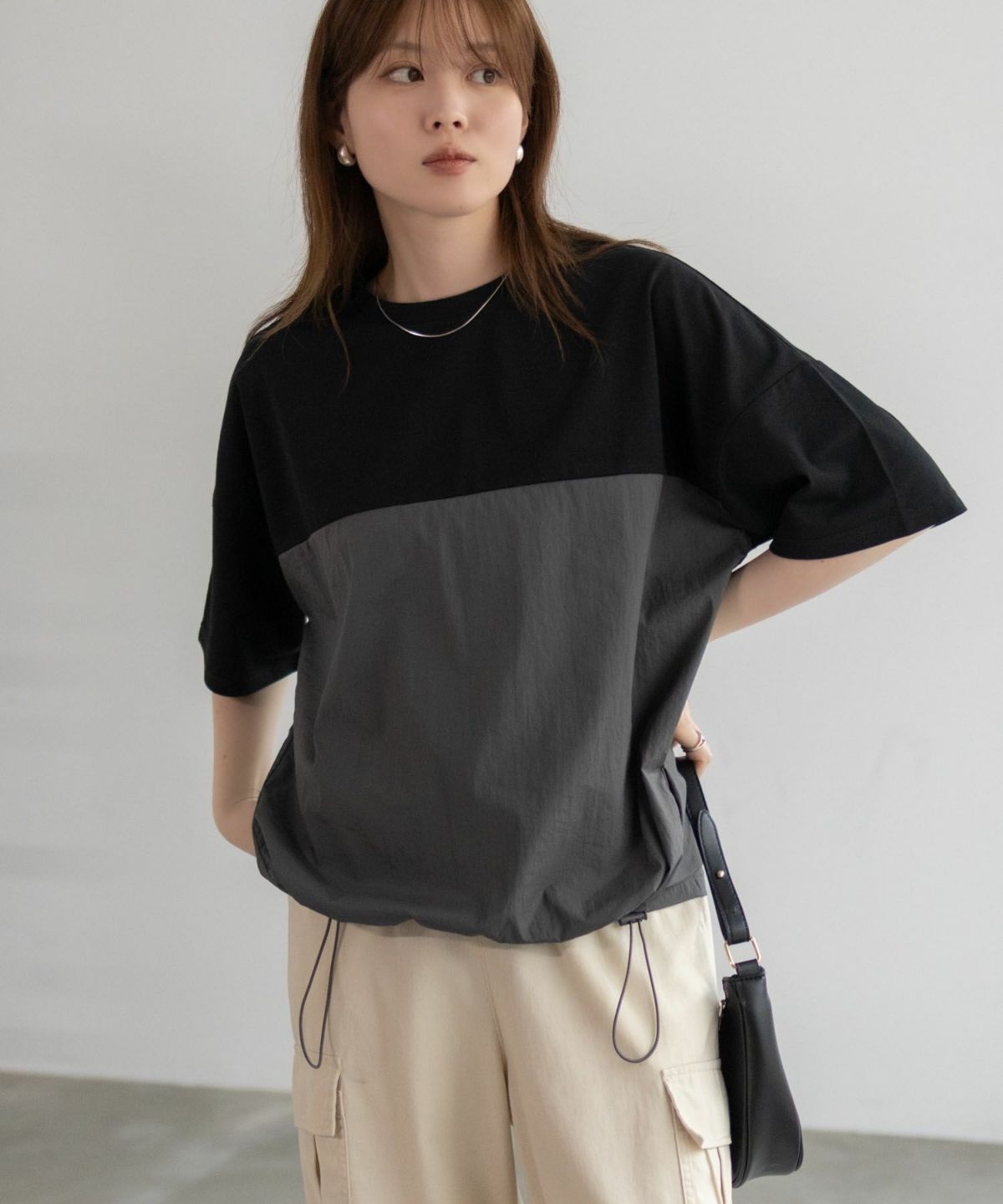 nAvy 切替ドロストプルオーバー レディース ネコポス 対応商品