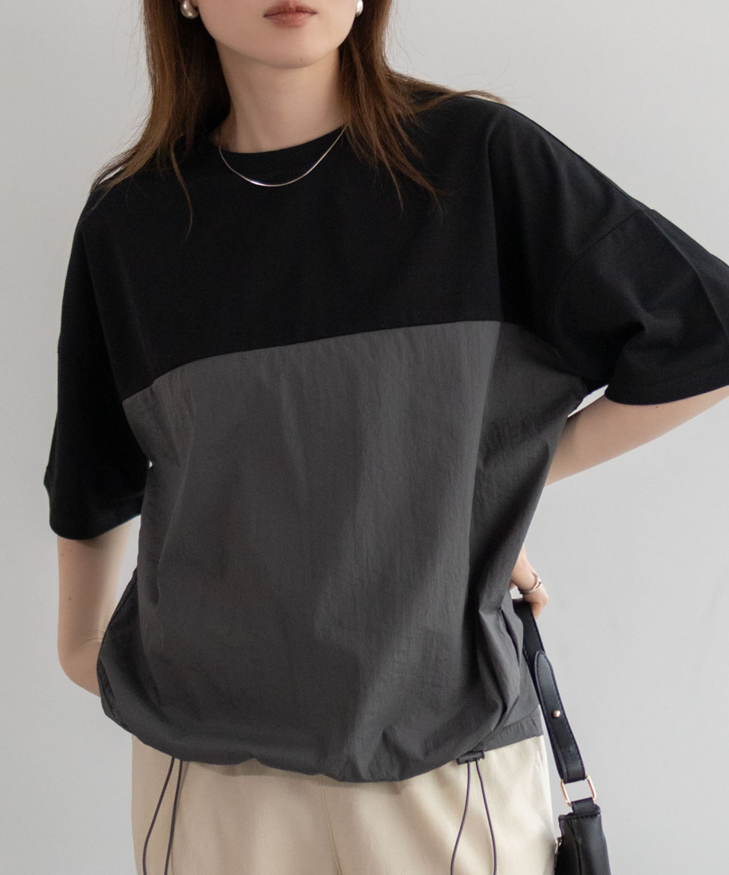 nAvy 切替ドロストプルオーバー レディース ネコポス 対応商品