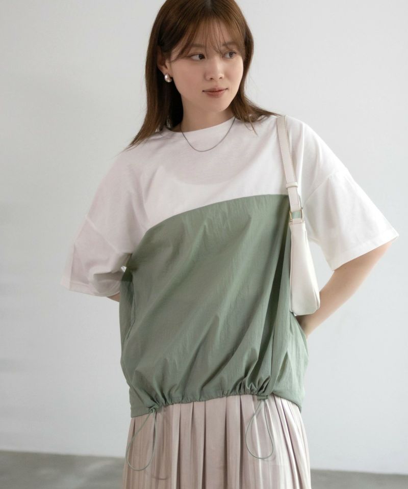 nAvy  切替ドロストプルオーバー レディース メール便 対応商品商品画像-2