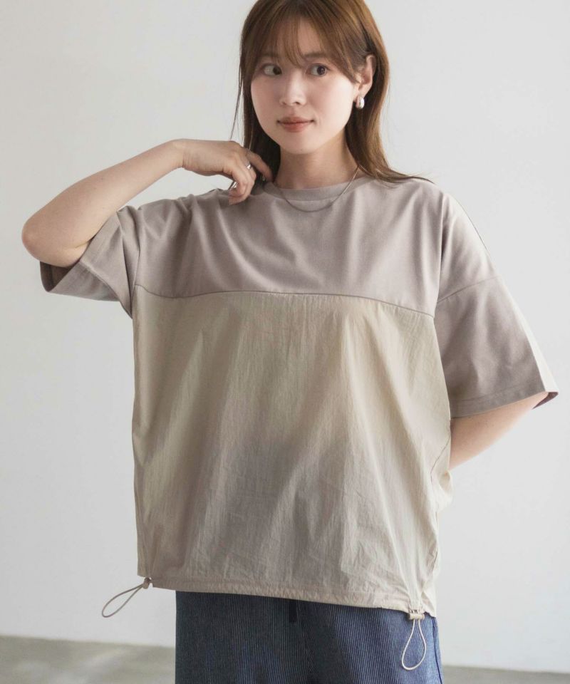 nAvy  切替ドロストプルオーバー レディース メール便 対応商品商品画像-3