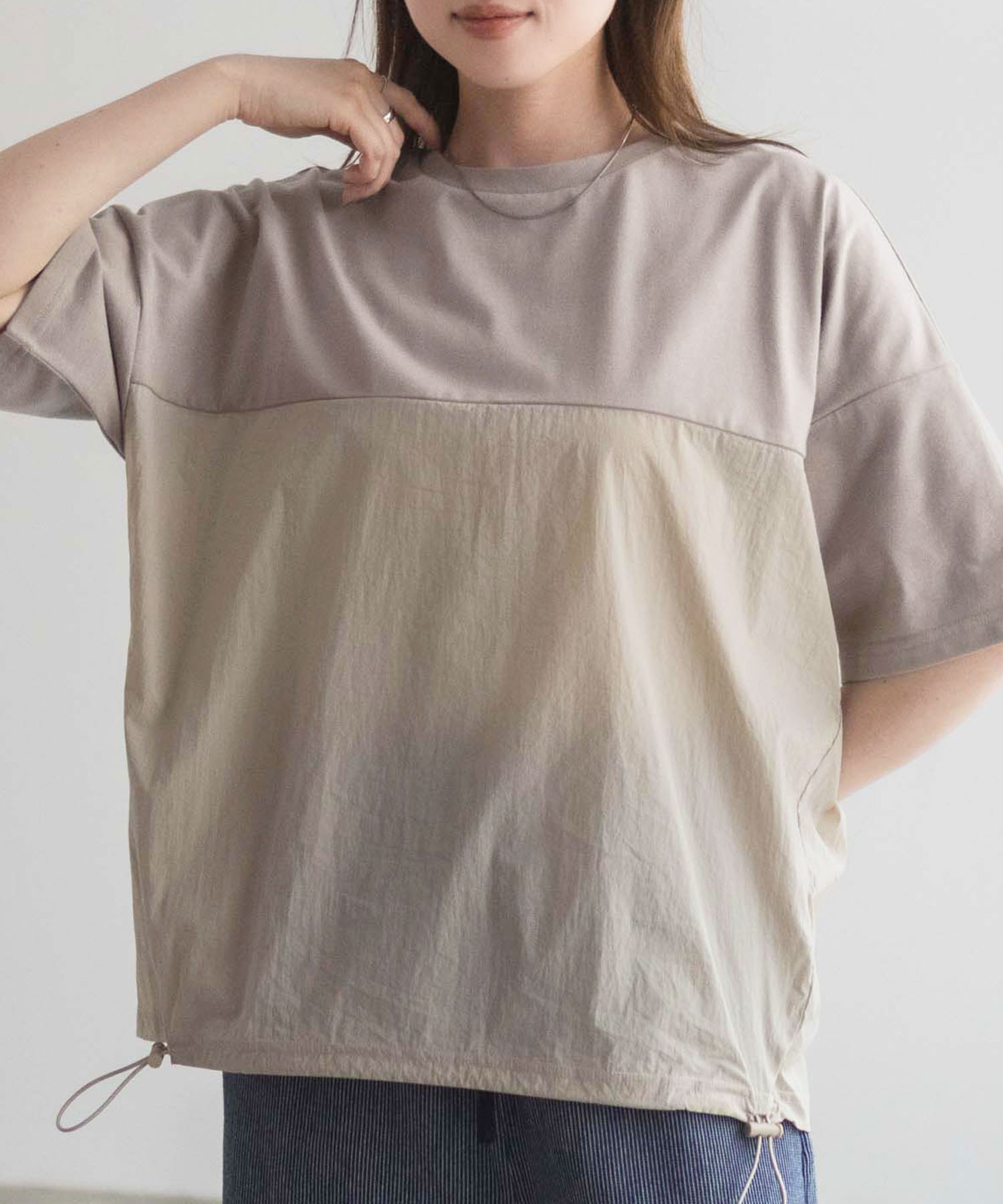 nAvy 切替ドロストプルオーバー レディース ネコポス 対応商品