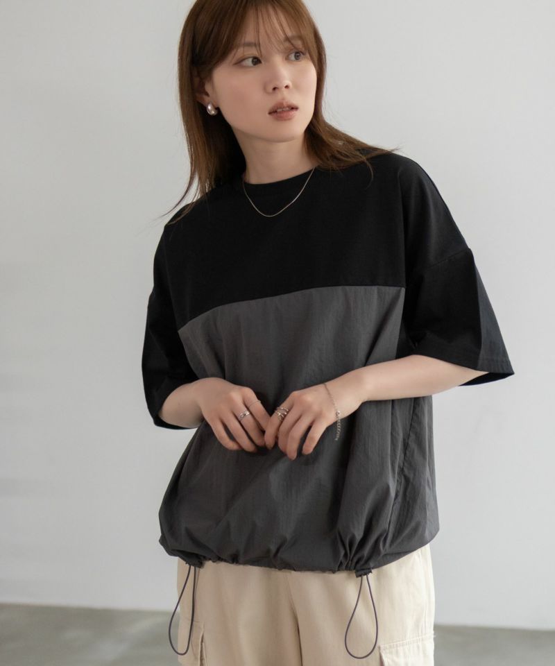 nAvy  切替ドロストプルオーバー レディース メール便 対応商品商品画像-4