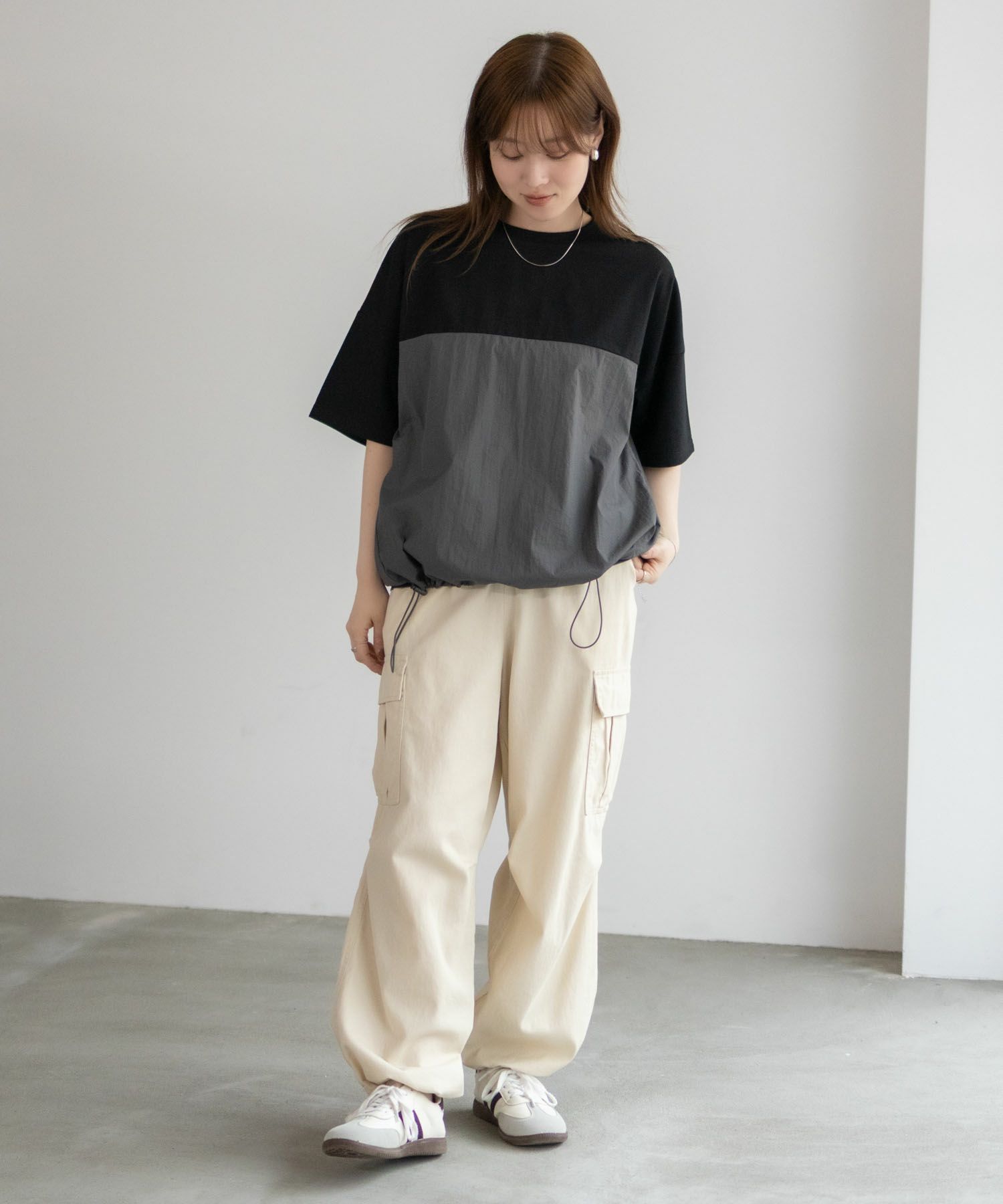 nAvy 切替ドロストプルオーバー レディース ネコポス 対応商品